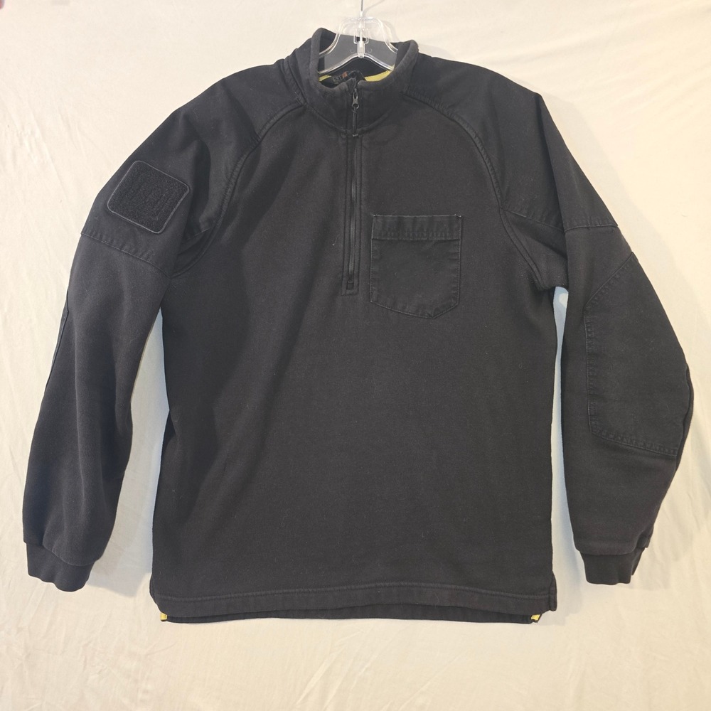 5.11 Tactical Quarter Zip Radar Fleece Pullover M Mens Black Reinforced hunting